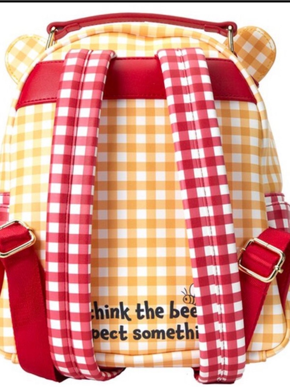 Loungefly Winnie the Pooh Gingham Backpack - Picture 3 of 6